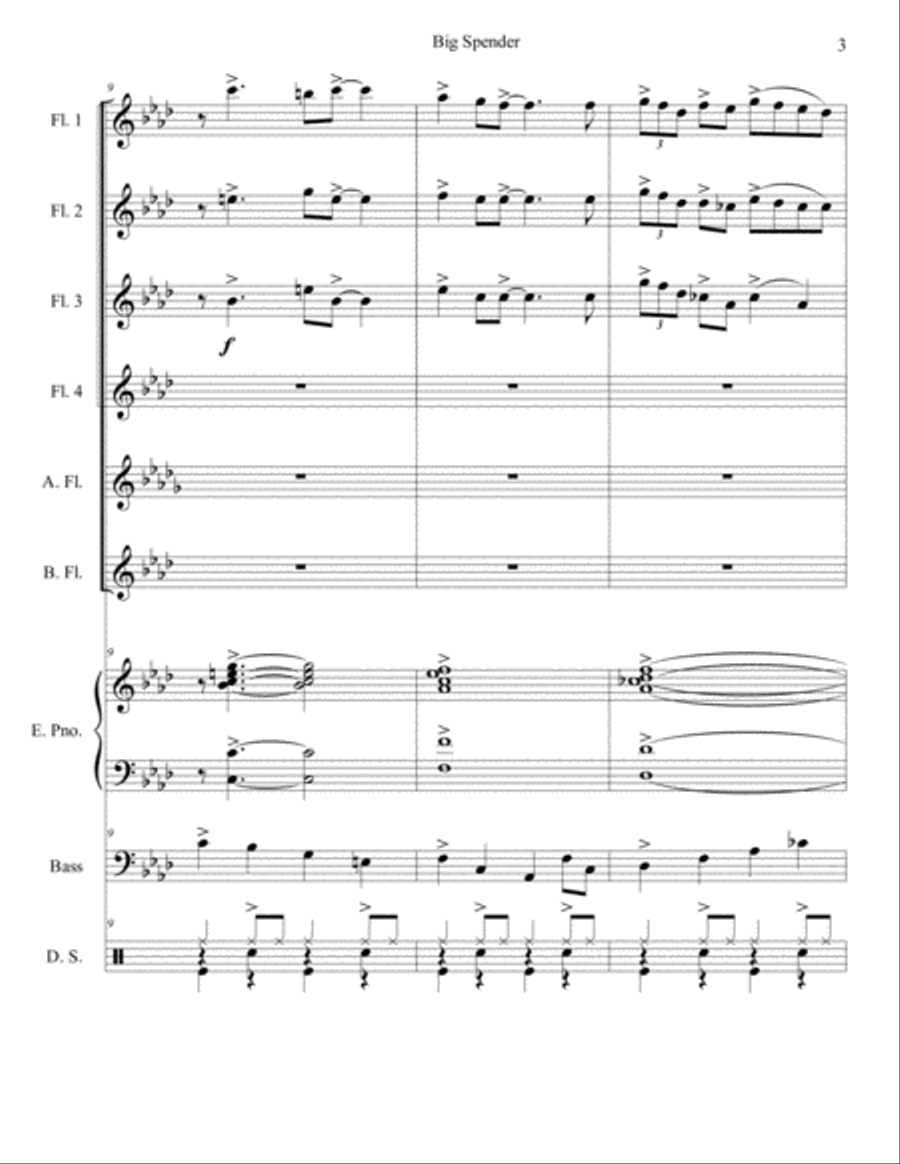 Big Spender Big Spender Small Ensemble scores gallery preview page 3