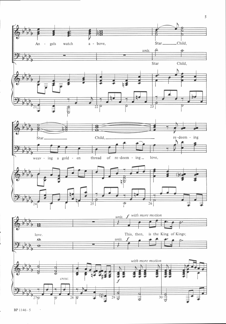 Star Child - SATB 4-Part scores gallery preview page 4