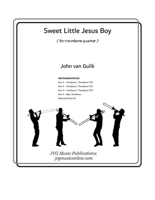 Book cover for Sweet Little Jesus Boy - Trombone Quartet