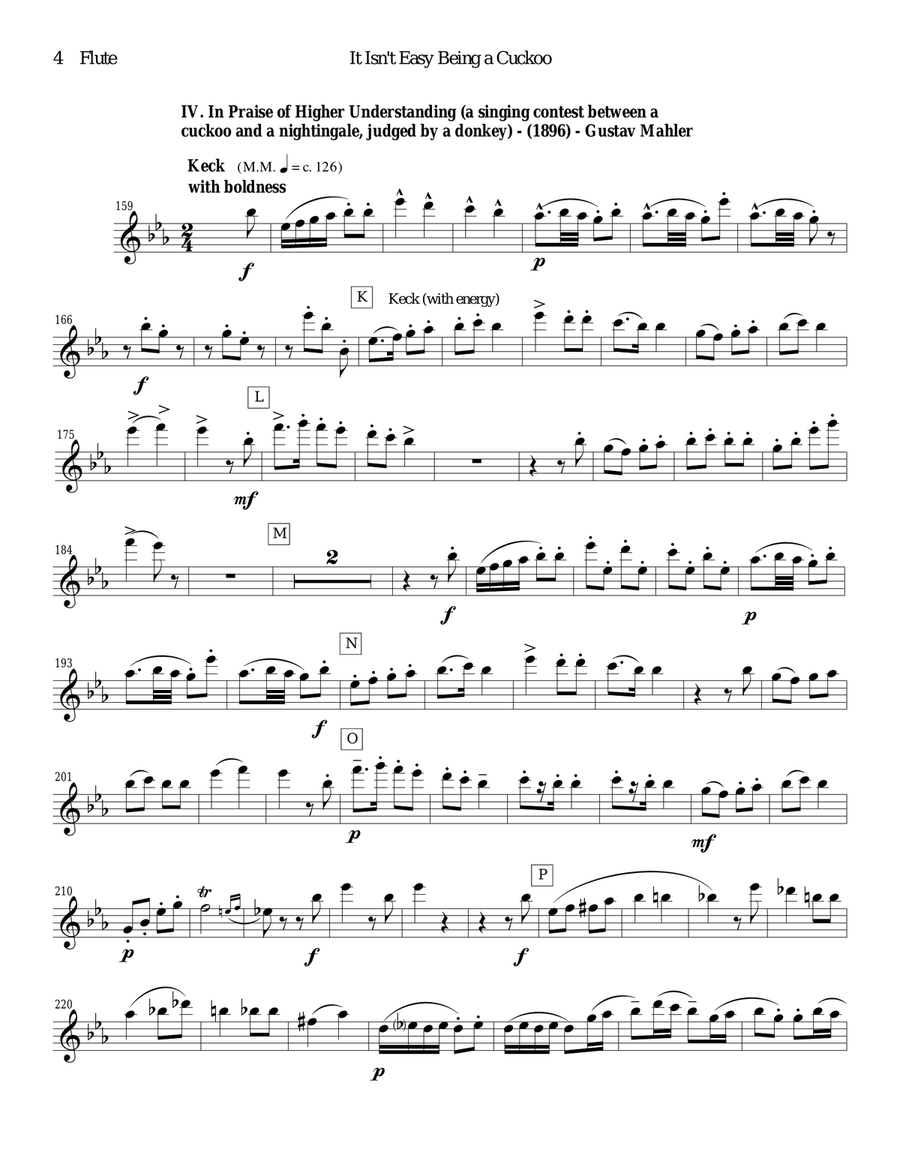 It Isn't Easy Being a Cuckoo for flute and clarinet duet Woodwind Duet scores gallery preview page 4