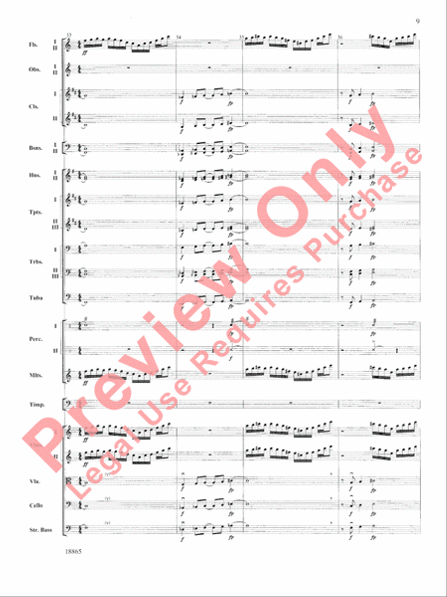 An American Rhapsody Full Orchestra scores gallery preview page 10