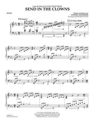 Book cover for Send in the Clowns (from A Little Night Music) (arr. Bob Krogstad) - Piano