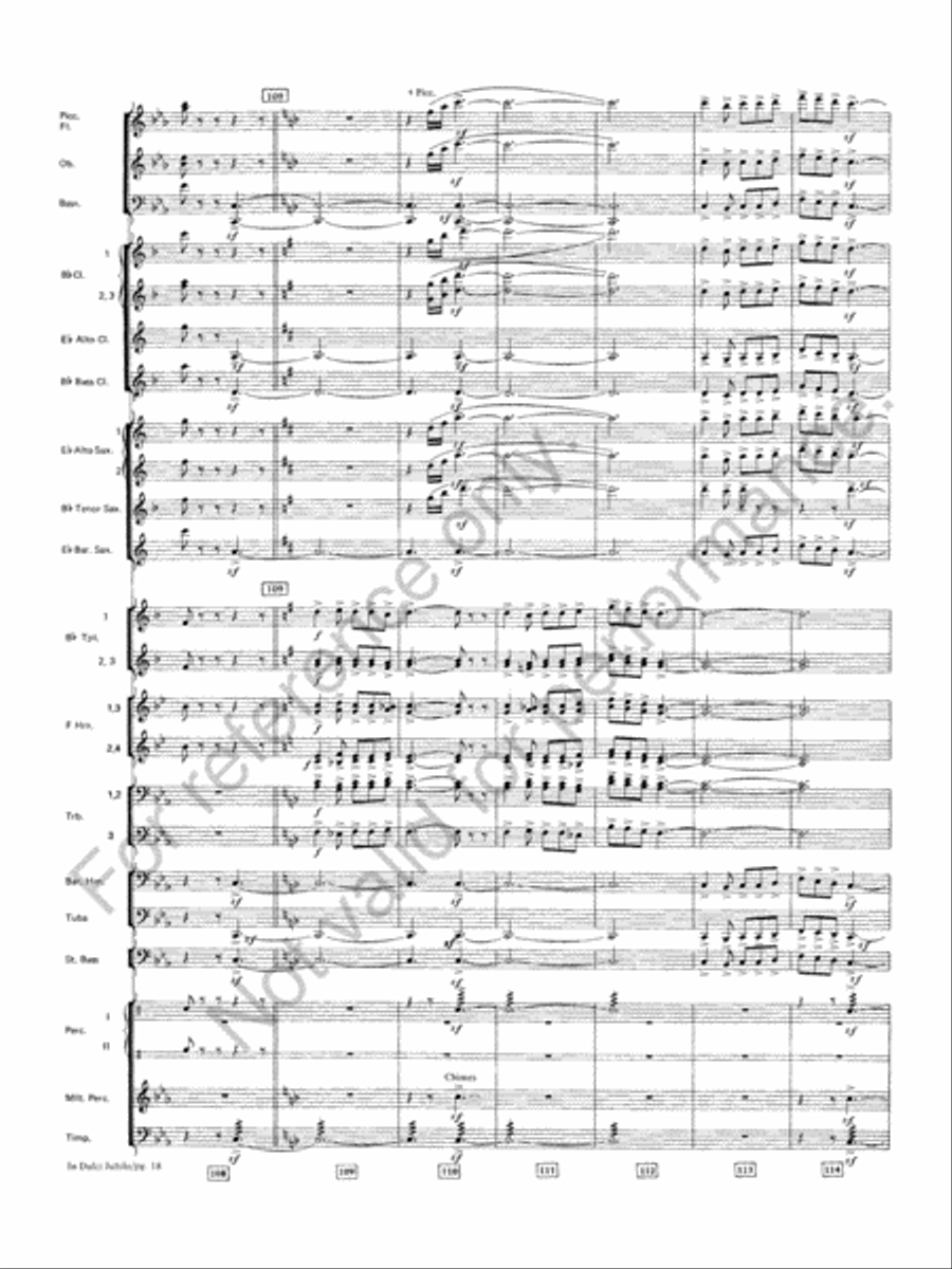Symphonic Variations On 'In Dulci Jubilo' Concert Band scores gallery preview page 19