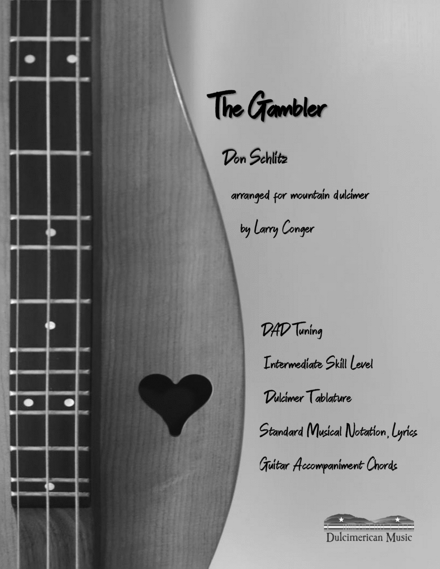 The Gambler Dulcimer scores gallery preview page 1