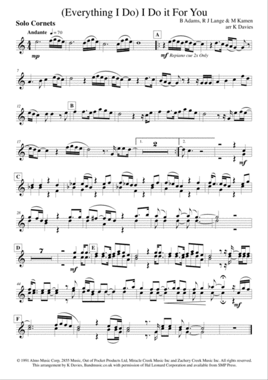 (Everything I Do) I Do It For You Small Ensemble scores gallery preview page 2