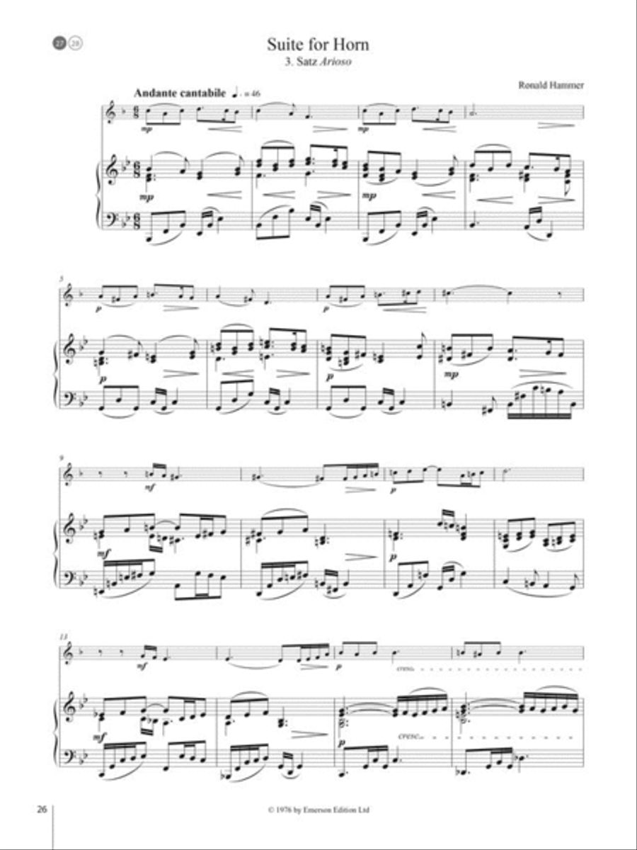 Starke Töne - Horn und Klavier Horn scores gallery preview page 4