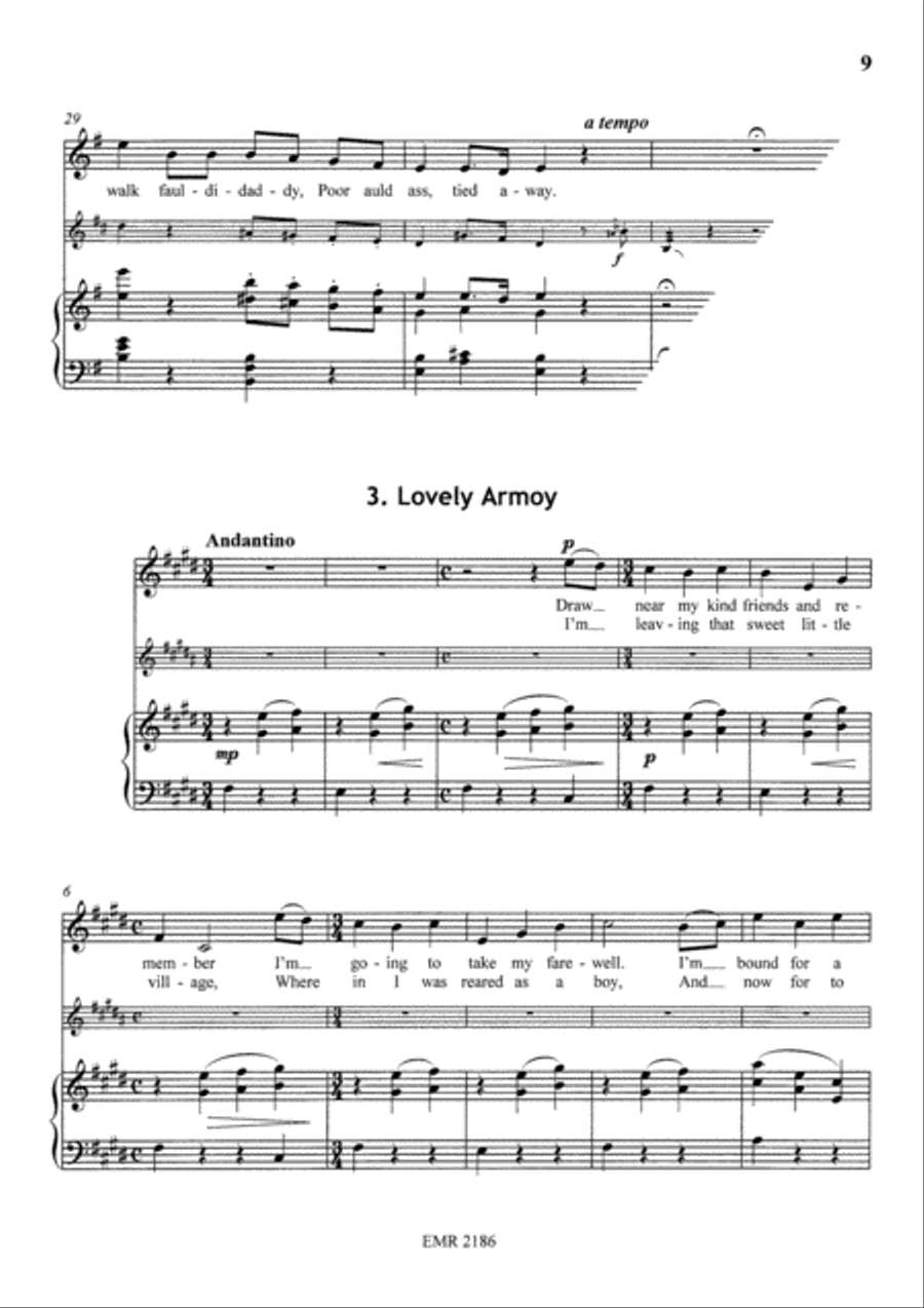 Four Irish Songs Horn scores gallery preview page 6