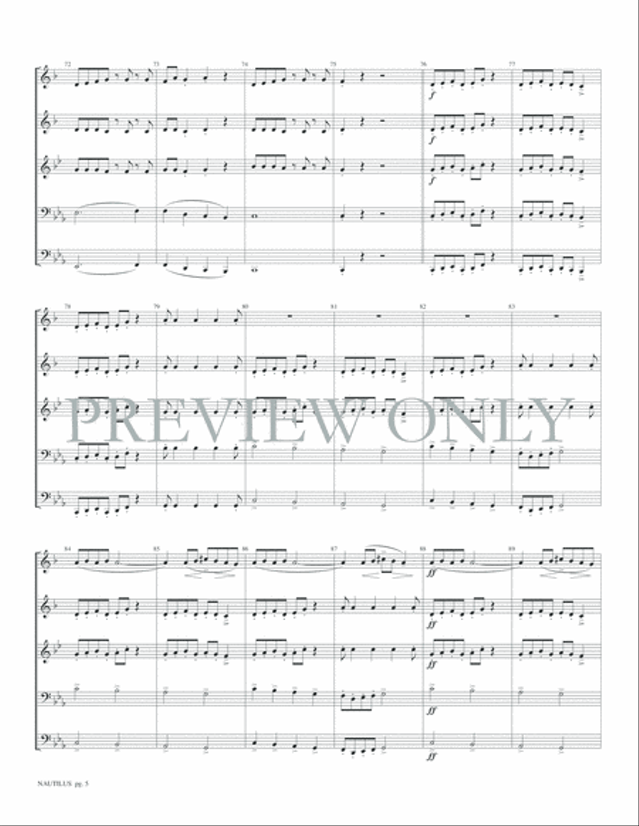 Nautilus Nautilus Brass Quintet scores gallery preview page 7