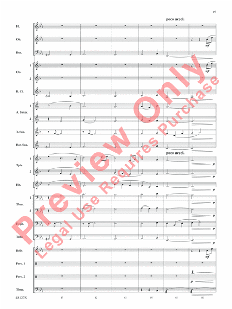 Lone Eagle Concert Band scores gallery preview page 16