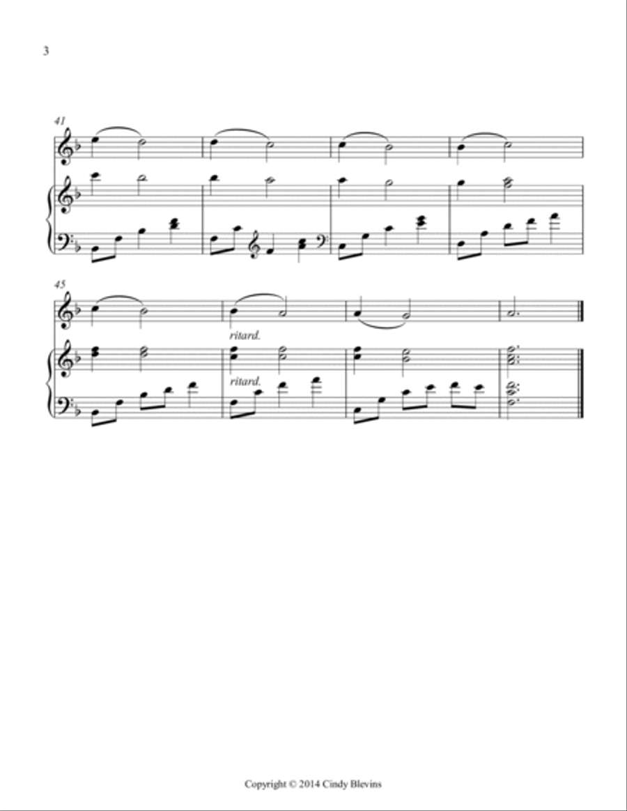 Pieces of Heaven, for Harp and Violin String Duet scores gallery preview page 4