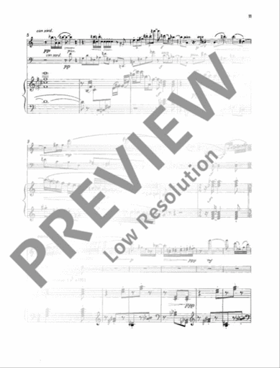 Chamber sonata Piano Trio scores gallery preview page 16