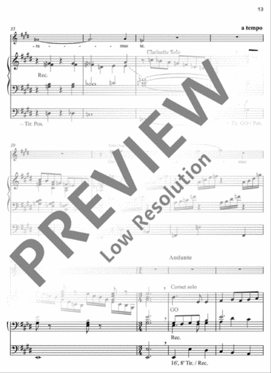 Missa festiva Organ scores gallery preview page 13