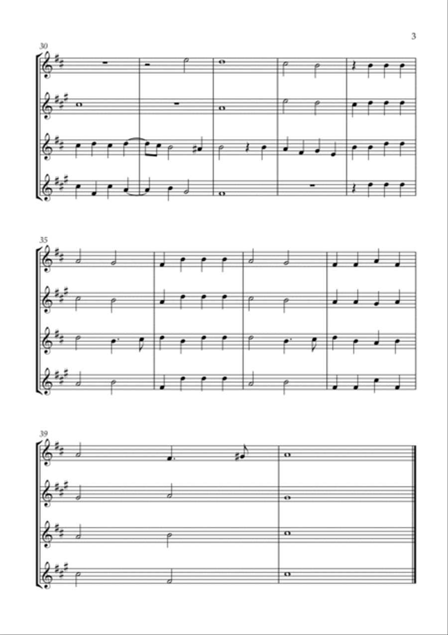 Mille Regretz Mille Regretz Saxophone Quartet scores gallery preview page 3
