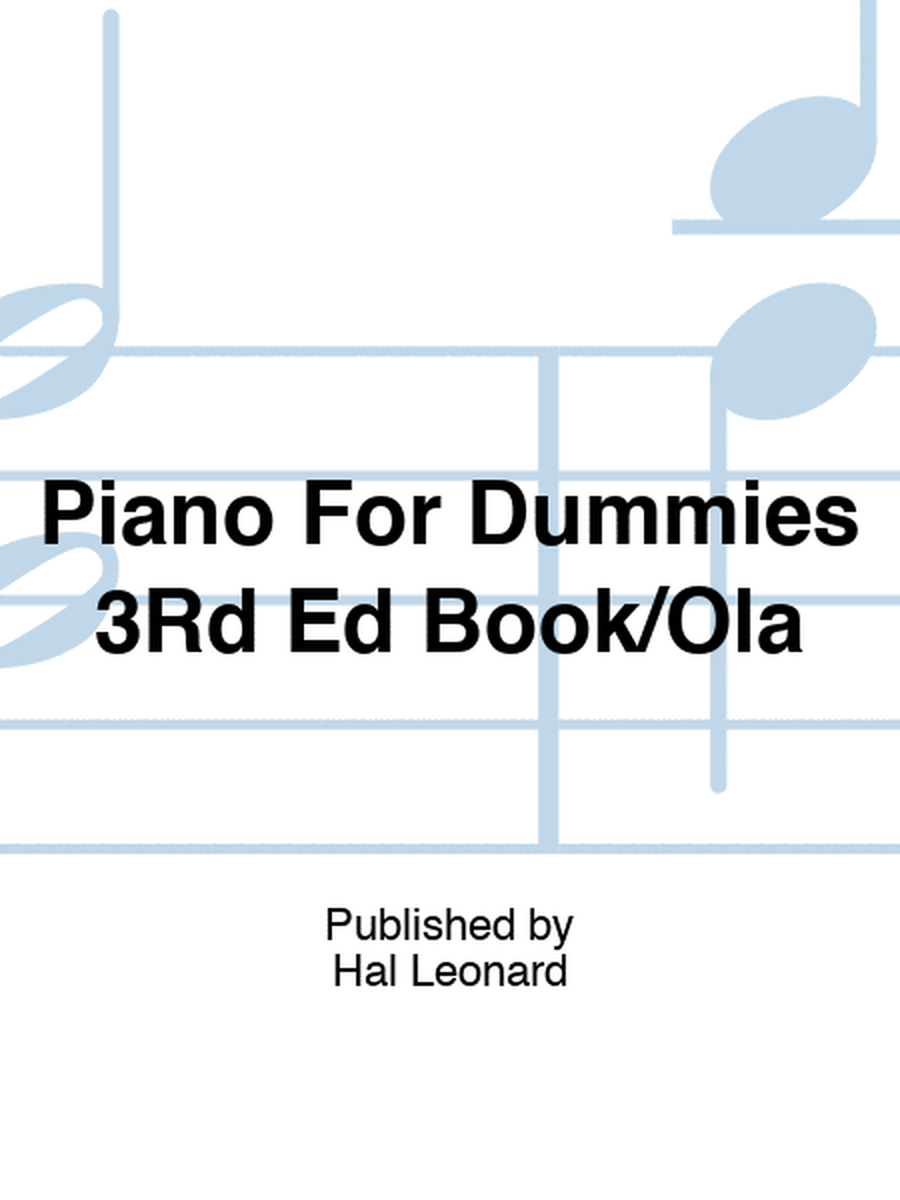 Piano For Dummies 3Rd Ed Book/Ola