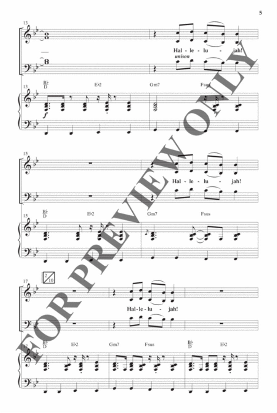 Best-Selling Easter Anthem Pak Vol 1 - Anthem Preview Pak Hymn Anthems scores gallery preview page 5