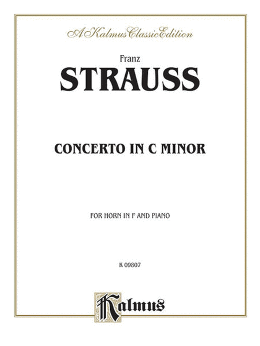 Horn Concerto, Opus 8 Horn Concerto, Opus 8 Small Ensemble scores gallery preview page 1