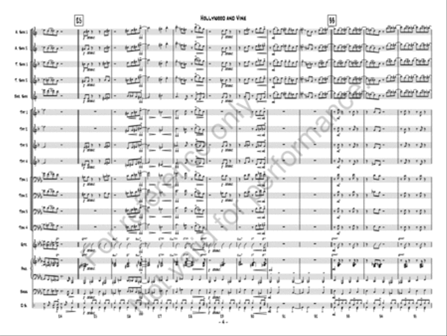 Hollywood and Vine Jazz Ensemble scores gallery preview page 4