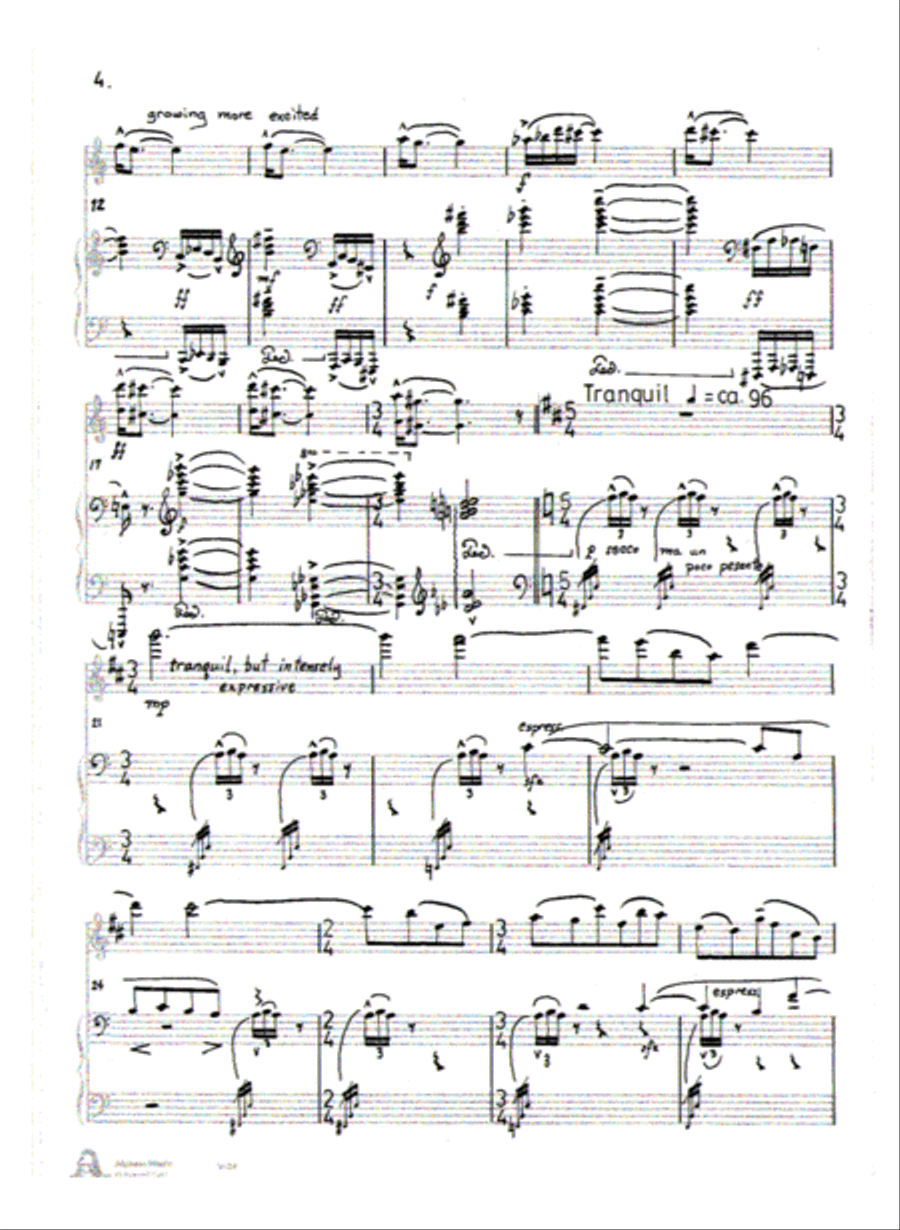 [Luedeke] Fancies and Interludes VI Violin Solo scores gallery preview page 6