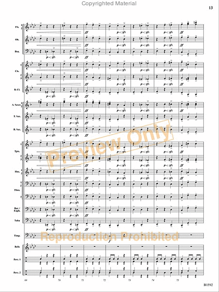 Dance of the Trolls Concert Band scores gallery preview page 14