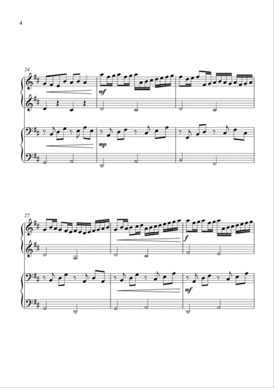Canon in D Piano Method scores gallery preview page 4
