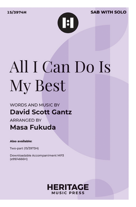 Book cover for All I Can Do Is My Best