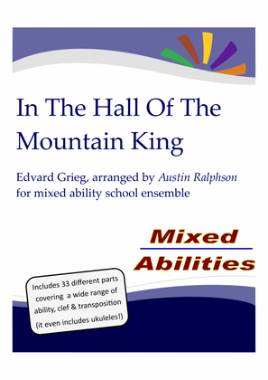 Book cover for HALLOWEEN: In The Hall Of The Mountain King for school ensembles - Mixed Abilities Classroom Groups
