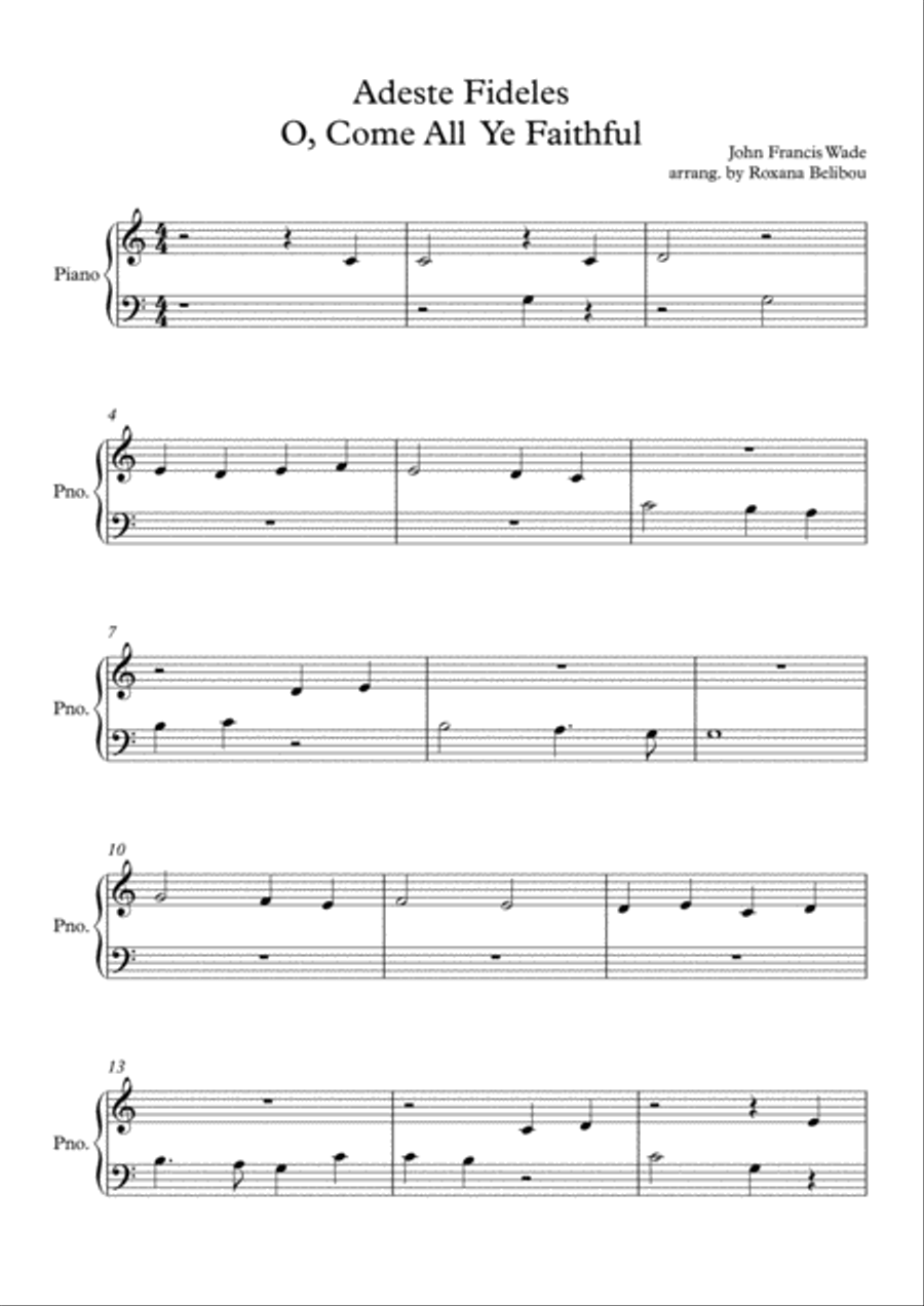 Adeste Fideles Adeste Fideles Small Ensemble scores gallery preview page 1