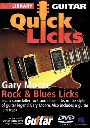 Book cover for Rock & Blues Licks - Quick Licks