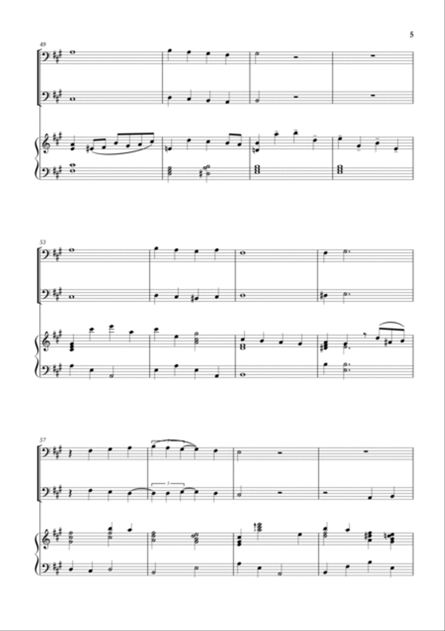 White Christmas Trombone Duet scores gallery preview page 5