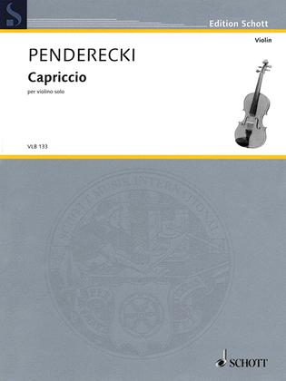 Book cover for Krzysztof Penderecki - Capriccio