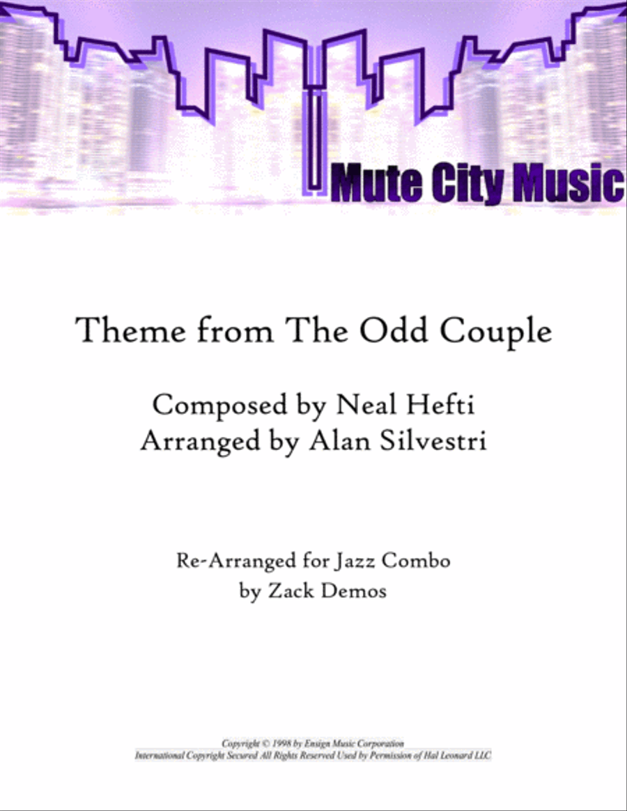 Theme From Neil Simon's The Odd Couple II from Neil Simon's THE ODD COUPLE II Jazz Ensemble scores gallery preview page 1