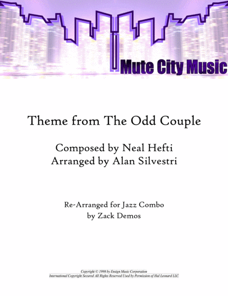 Theme From Neil Simon's The Odd Couple II from Neil Simon's THE ODD COUPLE II