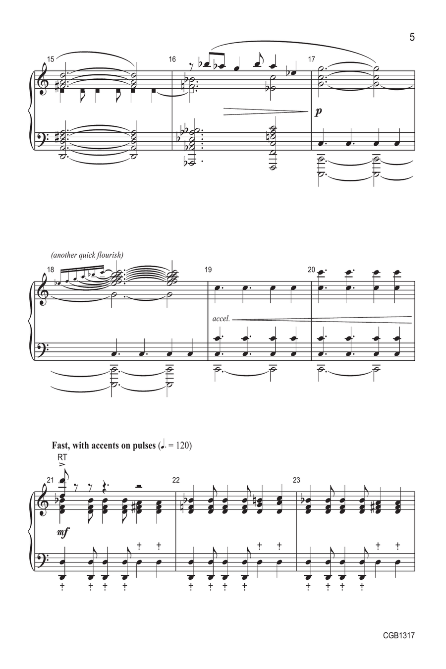 Tongues of Flame Handbell Choir scores gallery preview page 5