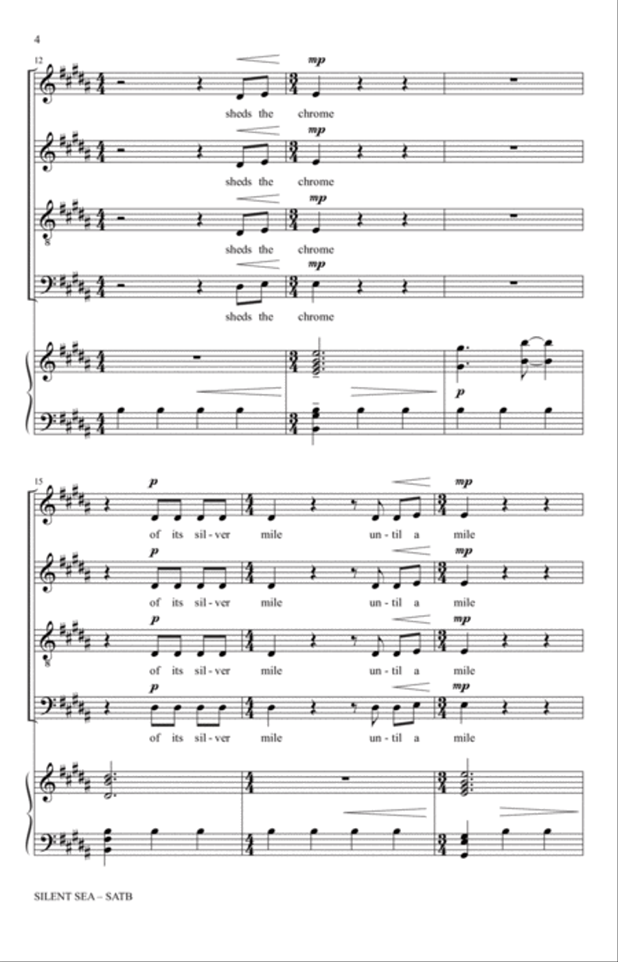 Silent Sea 4-Part scores gallery preview page 2