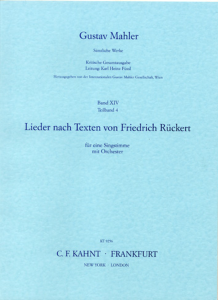 Songs on Texts by Friedrich Ruckert