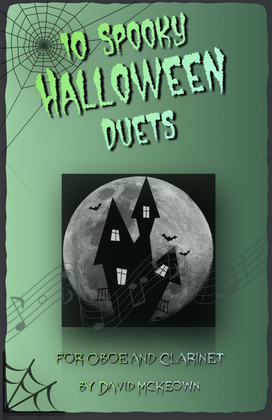 Book cover for 10 Spooky Halloween Duets for Oboe and Clarinet