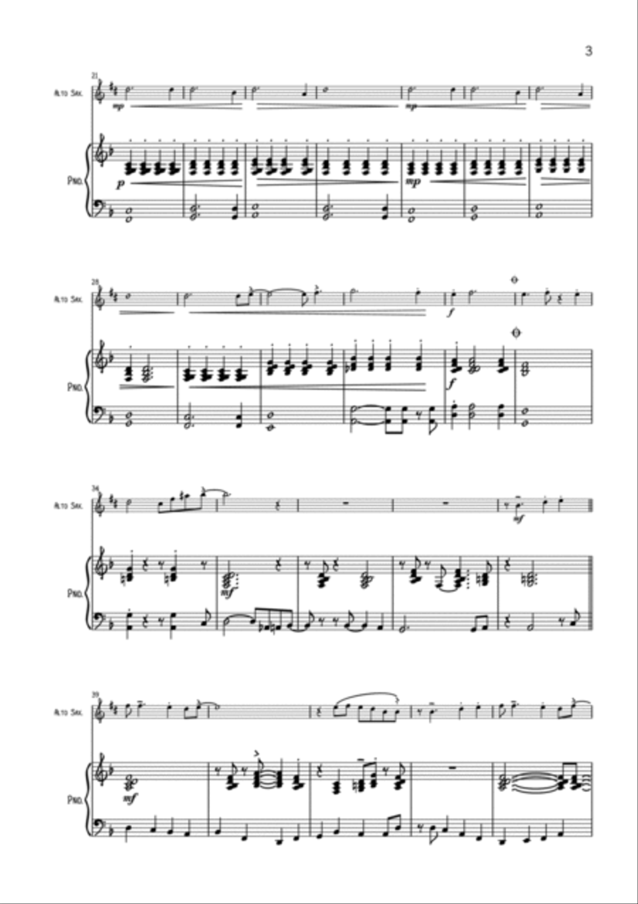 We Three Kings Alto Saxophone scores gallery preview page 3