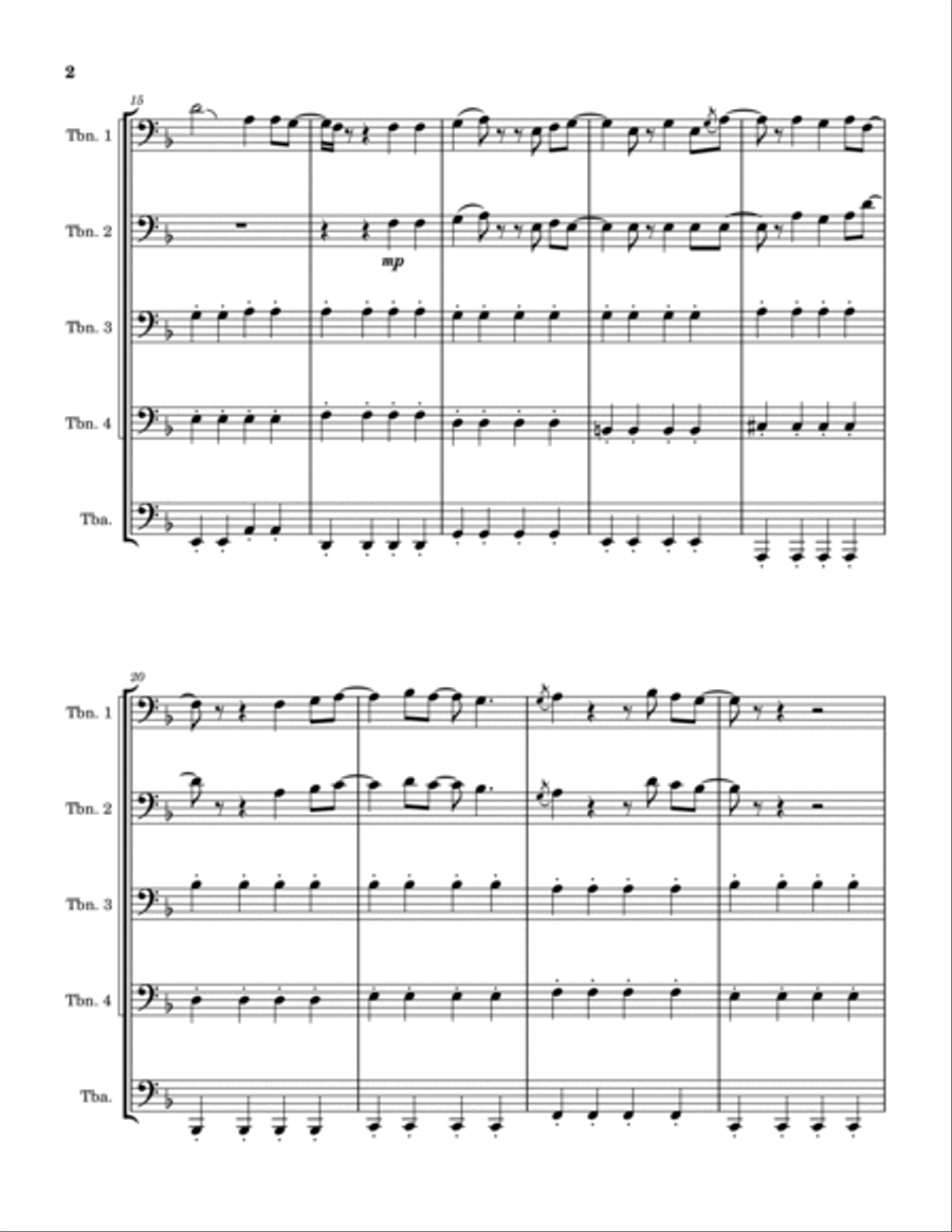 Mr. Blue Sky Brass Ensemble scores gallery preview page 2