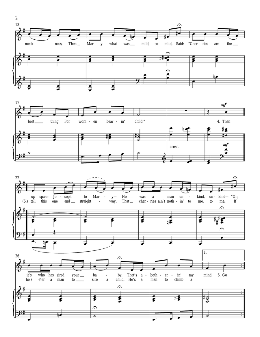 The Cherry-Tree Piano, Vocal scores gallery preview page 2