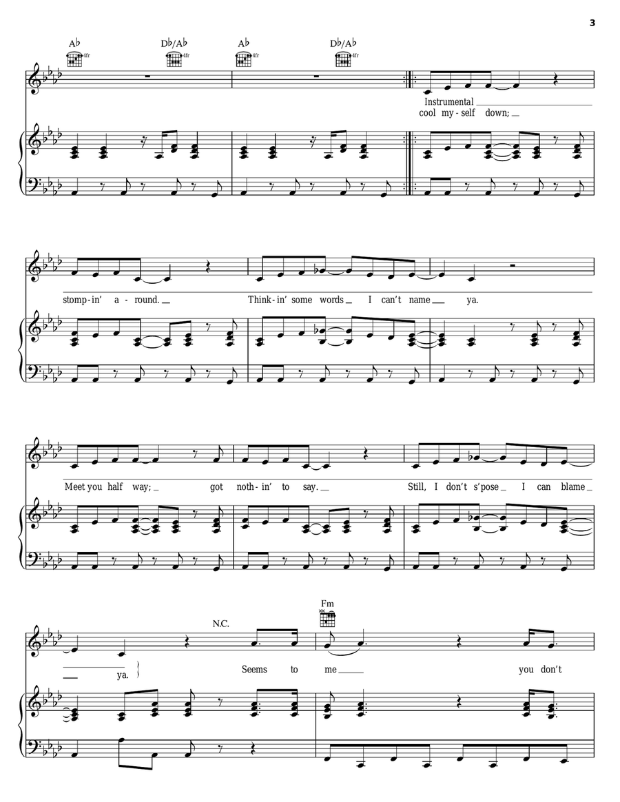 Walk Away Walk Away Piano, Vocal, Guitar scores gallery preview page 3