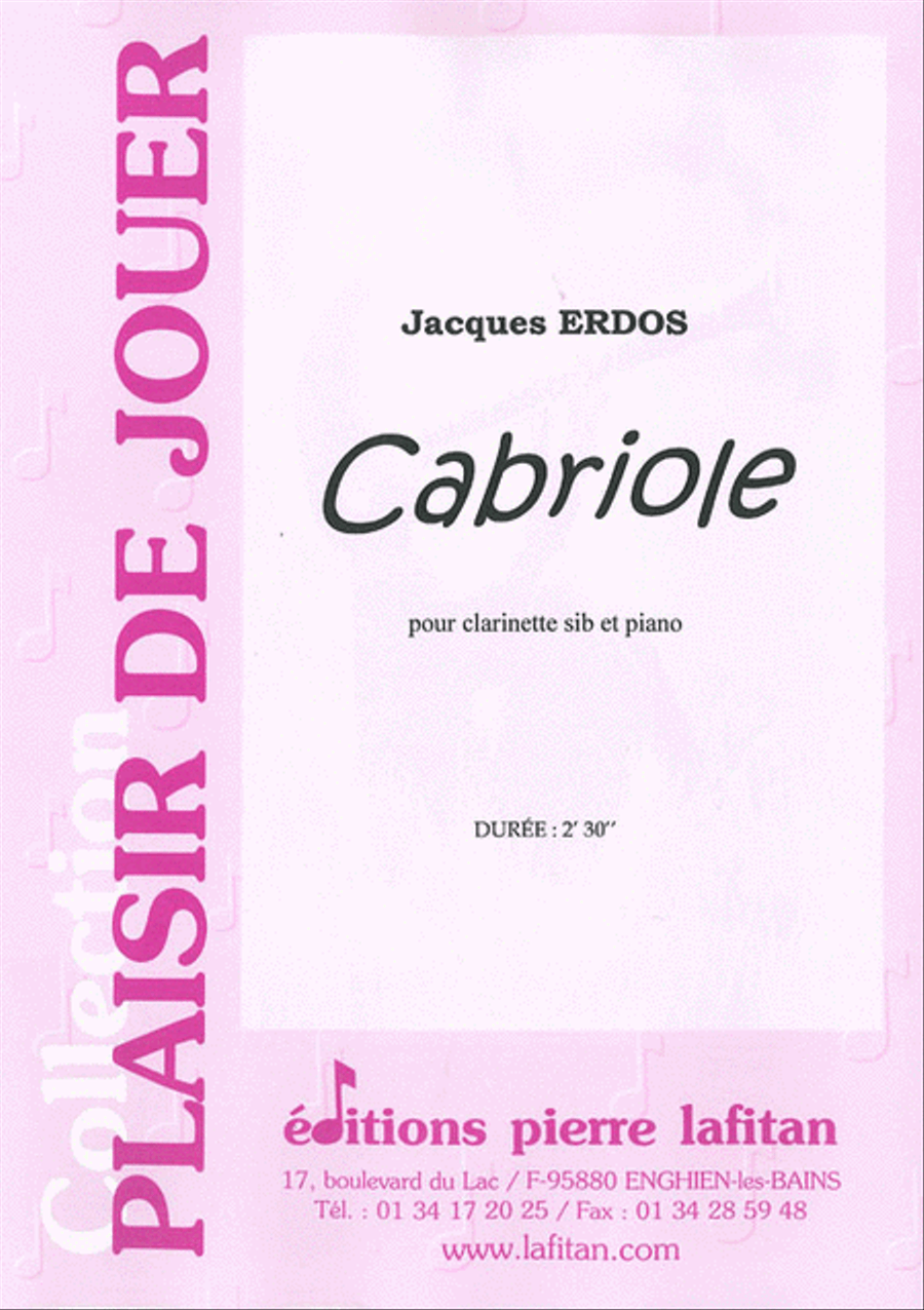 Cabriole Clarinet Solo scores gallery preview page 1