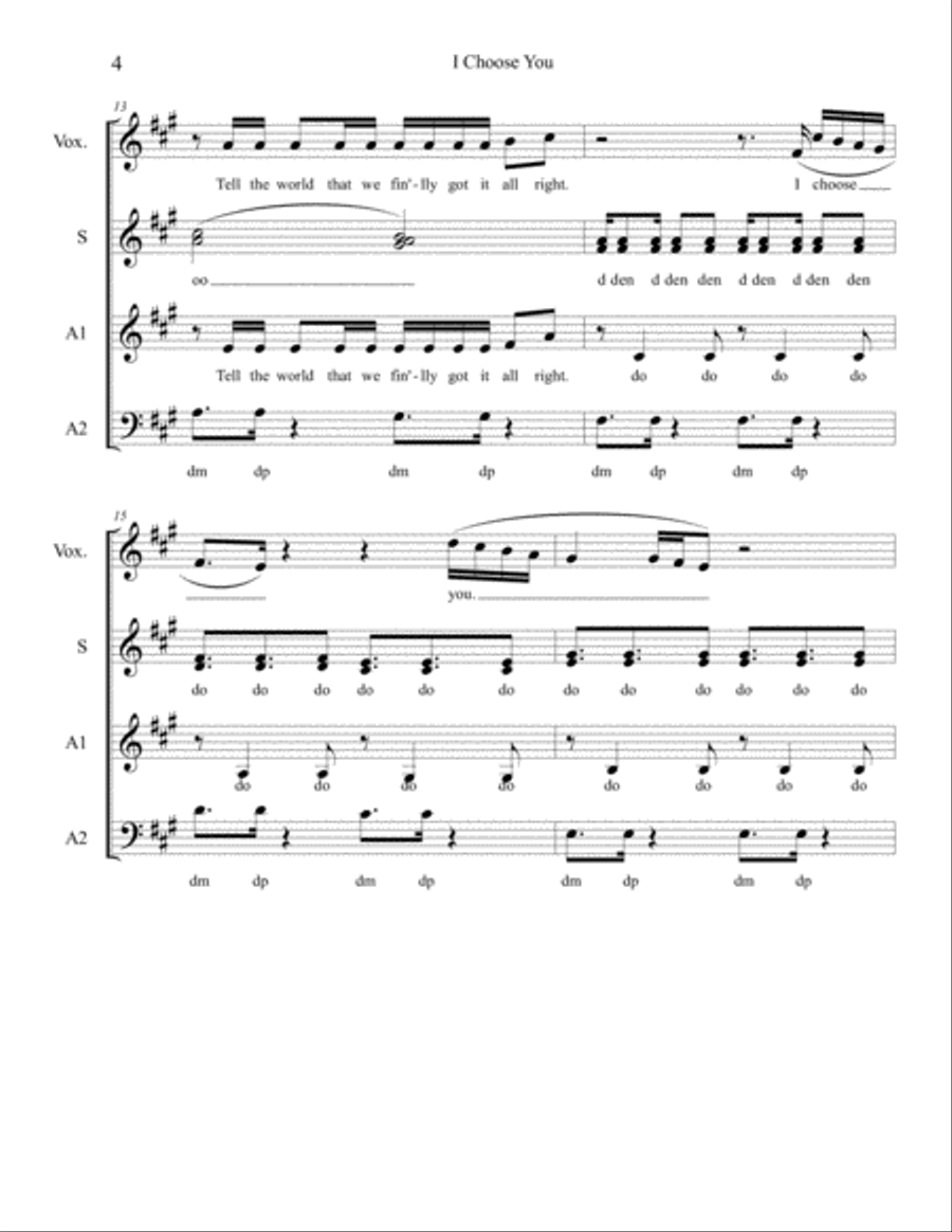 I Choose You I Choose You 3-Part scores gallery preview page 4