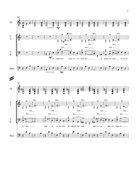 Three Mexican Folk Songs (Downloadable SATB Full Score)