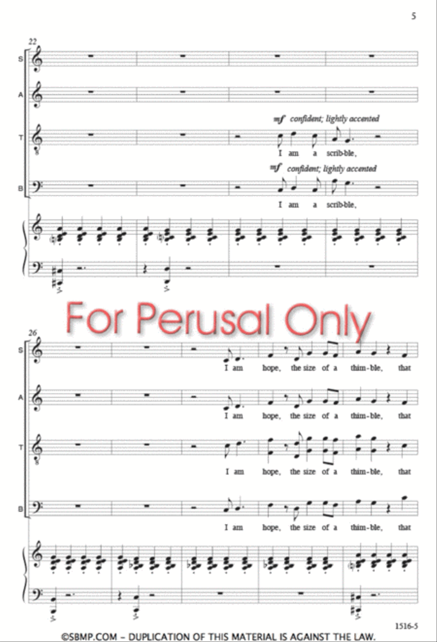 Identities - SATB Octavo 4-Part scores gallery preview page 4