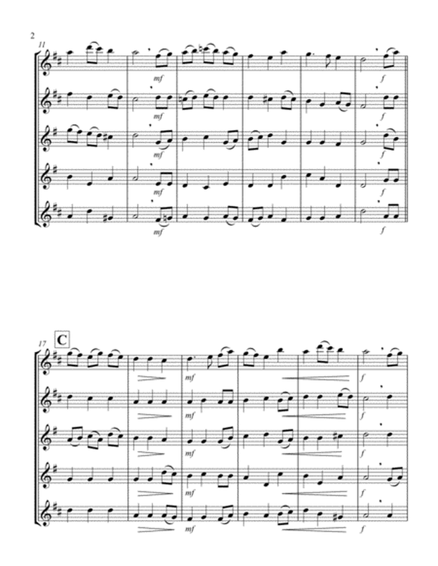 A Virgin Most Pure (F) (Saxophone Quintet - 2 Alto, 2 Tenor, 1 Baritone)