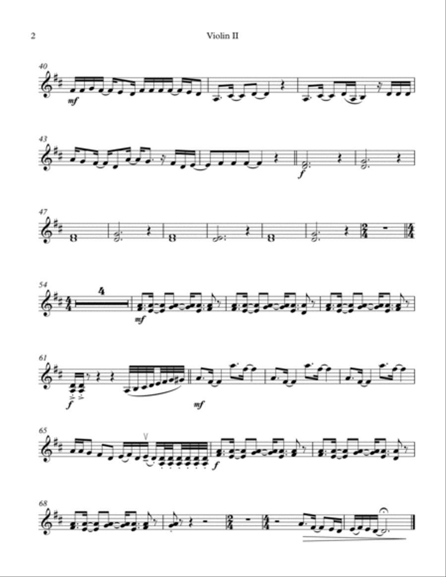 Sugar, We're Goin' Down String Quartet scores gallery preview page 4