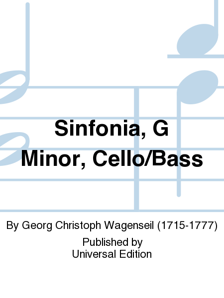 Sinfonia, G Minor, Cello/Bass