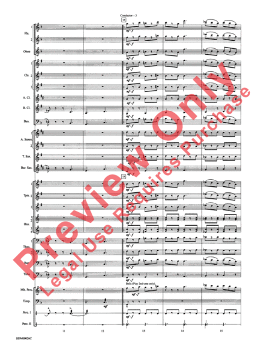 Wings and Shield Wings and Shield Concert Band scores gallery preview page 6