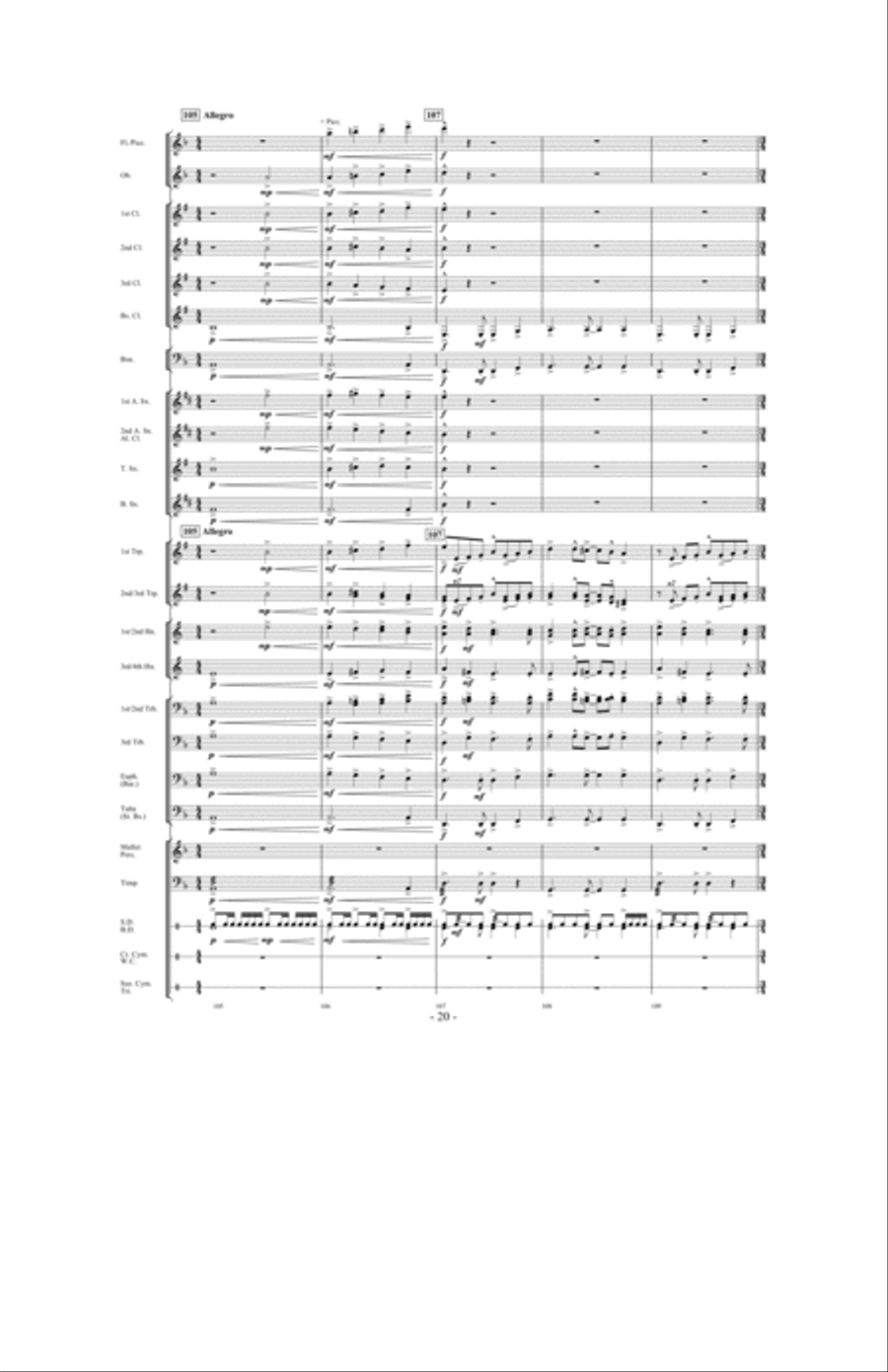 Canticle of the Saints Concert Band scores gallery preview page 19