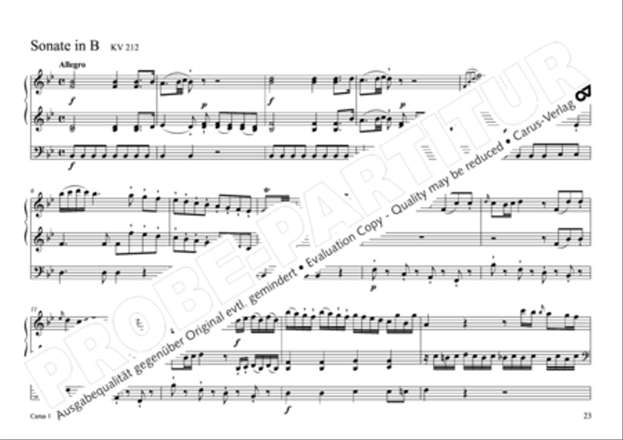 17 Church sonatas Organ Solo scores gallery preview page 24